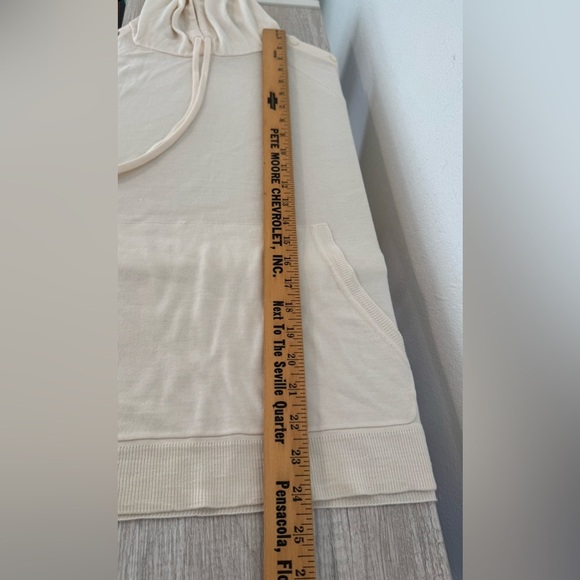Robert Rodriguez Lightweight Wool Hoodie Button Arm Details Coastal Oversized SM - Picture 6 of 11